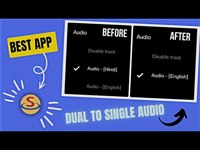 How to INSTANTLY CHANGE DUAL Audio Movies & Series to SINGLE Audio