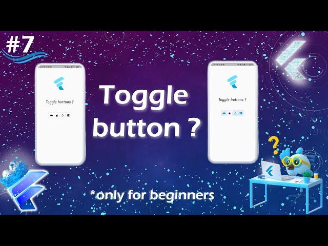 Toggle buttons widget | Flutter toggle buttons