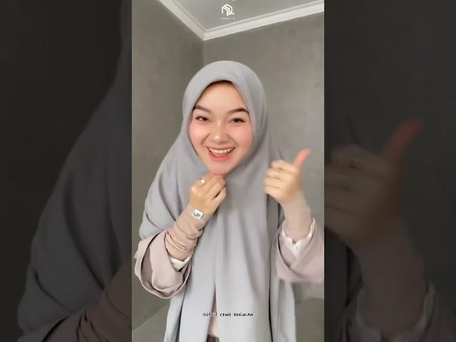 Inspirasi Ootd Hijab Syari Simple Aesthetic  #ootdhijab #shorts