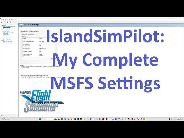 My Complete Settings for MSFS | Holy Grail with Frame Gen | Microsoft Flight Simulator