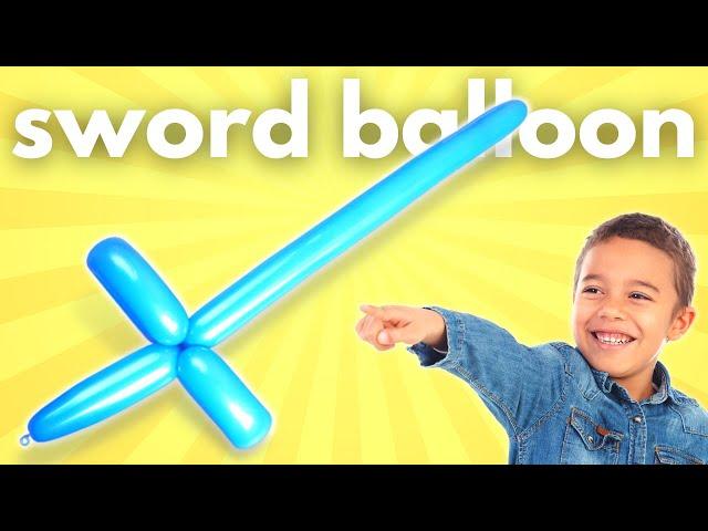 How To Make An Easy Balloon Sword for Beginners - Basic Sword Balloon #balloonsword #swordballoon