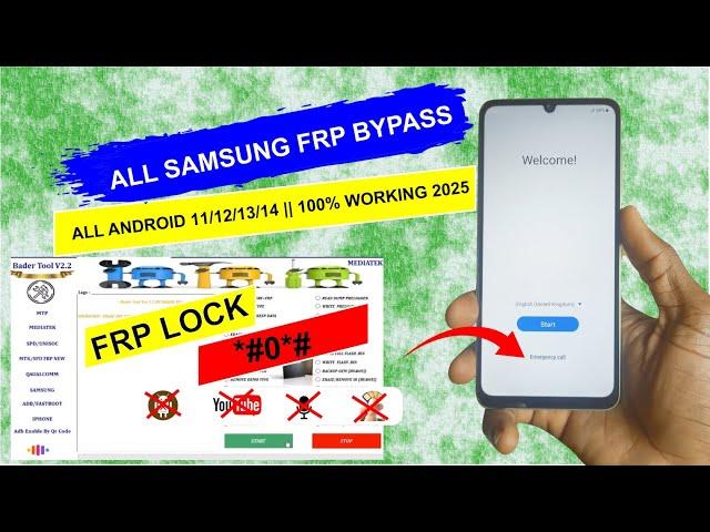 Samsung FRP Bypass Android 14/13/12 BY New Tool ONE Click Remove FRP Fixed ADB Fail 2025 