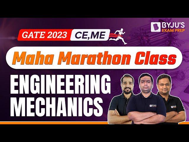 Engineering Mechanics Marathon | GATE 2023 Mechanical Engineering (ME) / Civil Engineering (CE) Exam