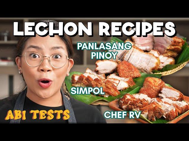 TESTING 3 VIRAL LECHON KAWALI RECIPES (Panlasang Pinoy, Chef RV, Simpol)