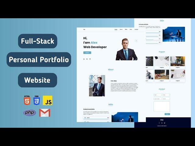 Mastering Full-Stack Development: Creating a Personal Portfolio Website with HTML, CSS, and JS