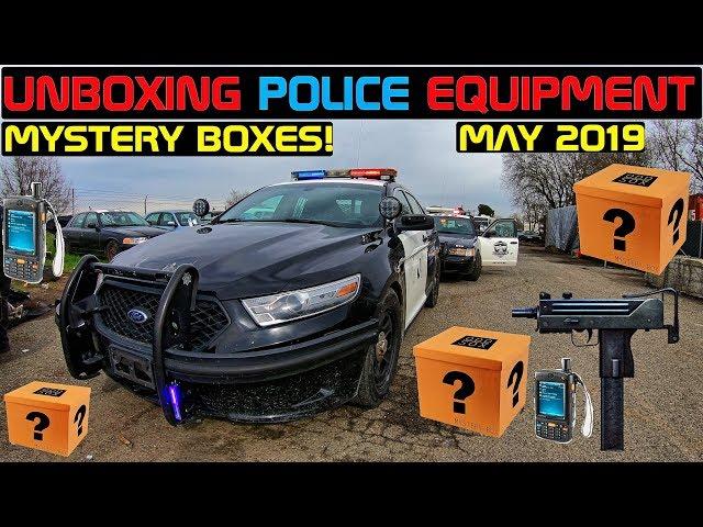 Unboxing Police Equipment Mystery Boxes! May 2019 Crown Rick Auto