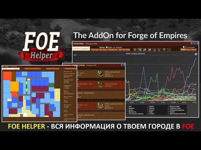 Обзор расширения Foe Helper - вся информация о твоем городе в Forge of Empires в одном месте!