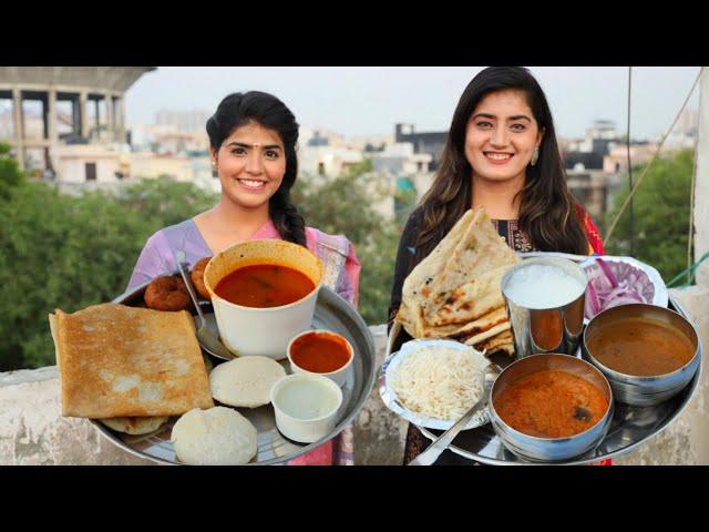 Punjabi Thali vs South Indian Thali Food Challenge | North Indian Thali Vs South Indian Thali