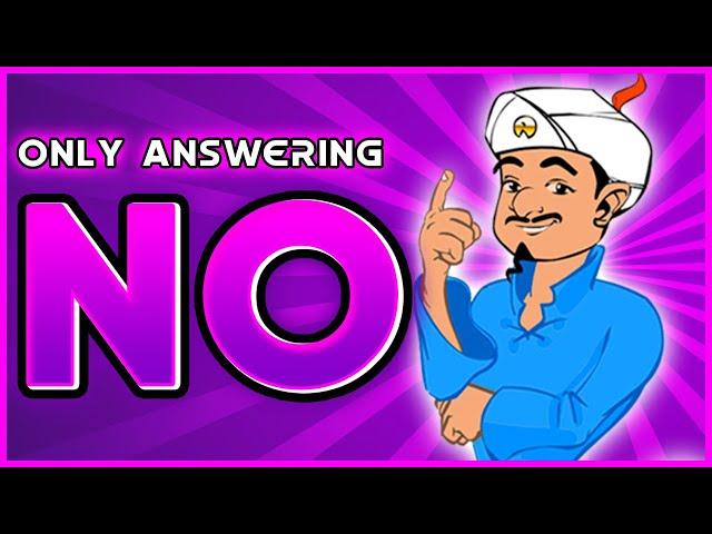 Answering NO To Every Akinator Question... It Goes Forever...?