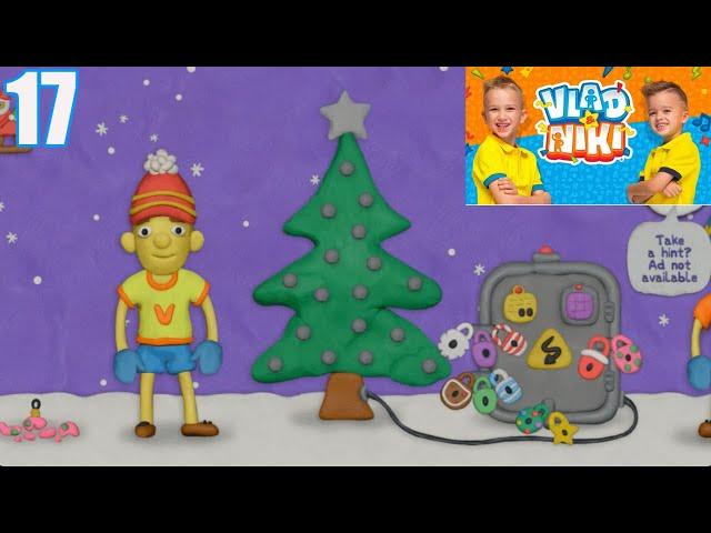 Vlad and Niki 12 Locks Level 17 Walkthrough - Help them light up the christmas tree (RUD Present)