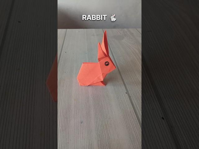 RABBIT ORIGAMI| TUTORIAL| HOW TO MAKE PAPER RABBIT CRAFT| STEP BY STEP FOLDING| ARTWORK