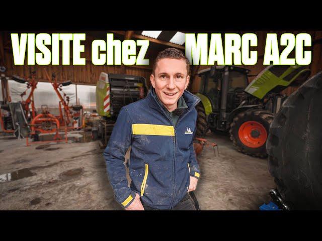 JE VISITE la FERME DE MARC A2C : Il M'ANNONCE le modèle de son NOUVEAU TRACTEUR ? 