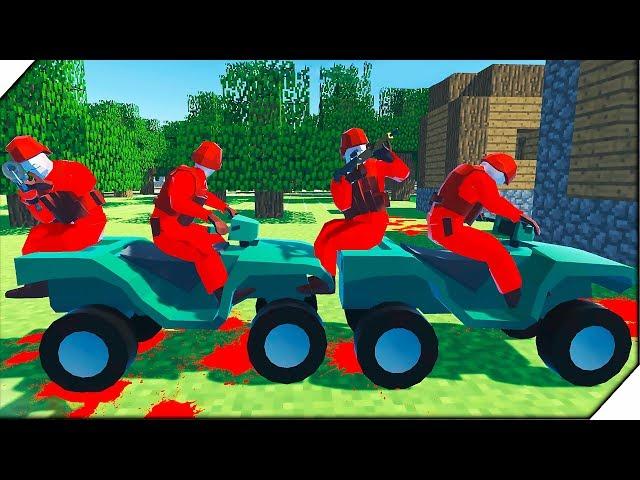 ПУШКИ DOOM и Деревня Minecraft - Игра Ravenfield для мальчиков. Битва солдатиков в РЕВЕНФИЛД