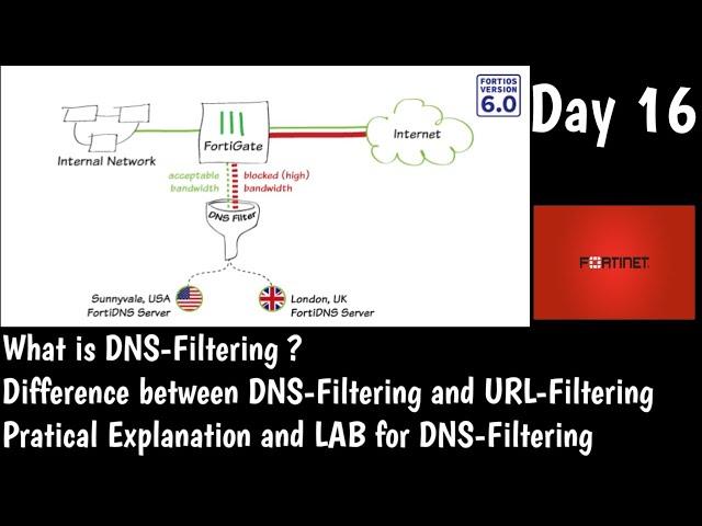 Fortigate DNS Filtering | What is DNS Filtering | DAY 16 | Fortinet NSE4 Training