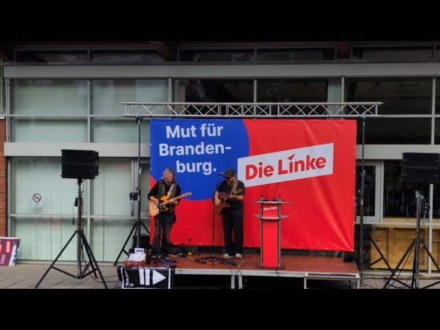 Gregor Gysi, Sebastian Walter - Wahlkampf Die Linke - Oranienburg 19.09.2024