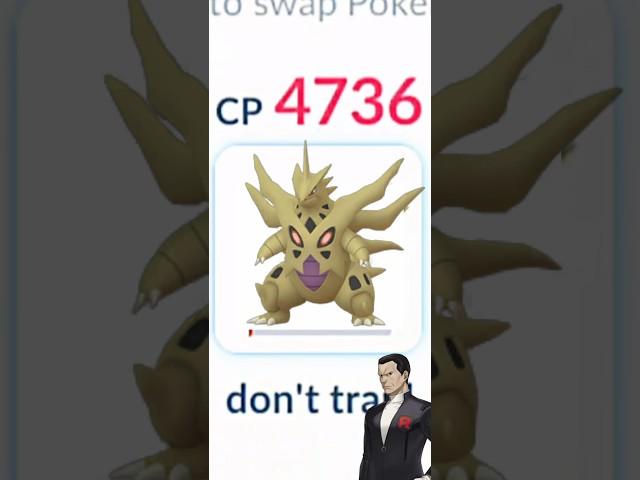 Using 1 HP Mega Tyranitar Against Giovanni & Won #pokemongo