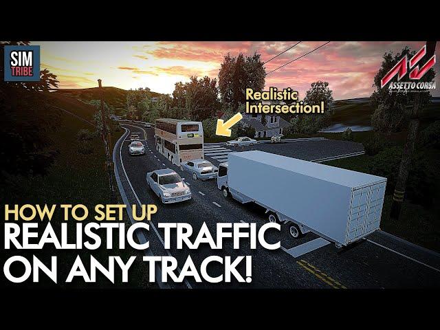 HOW TO SET UP REALISTIC TRAFFIC to ANY TRACK in Assetto Corsa with 1000+ Cars!