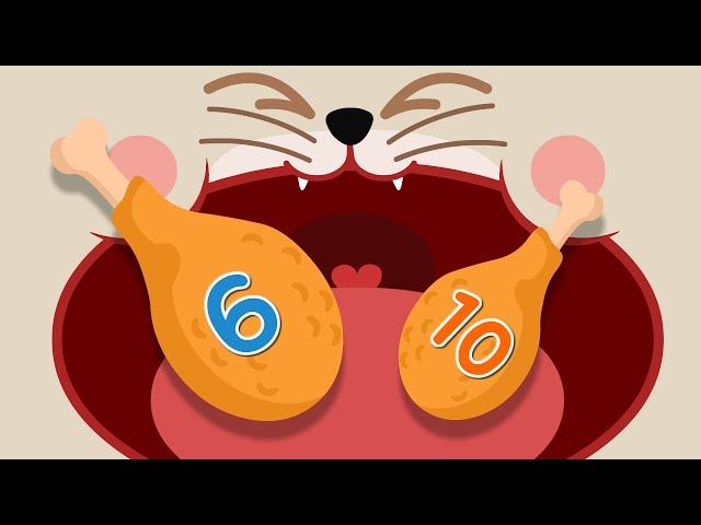 Animal Food Counting Game | Learn Numbers 6 to 10 | Kids Playtime  TidiKids