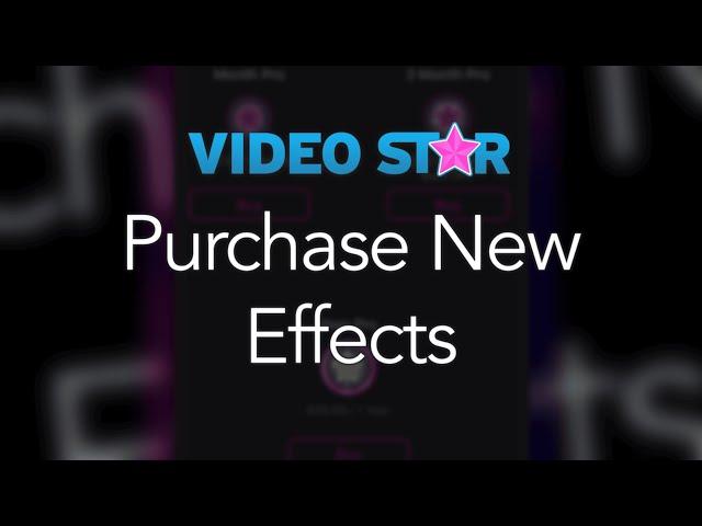 Purchase New Effects