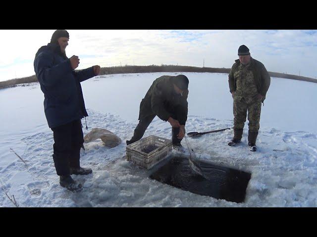 Проверка Сетей Зимой..Щука Судак на СЕТИ...