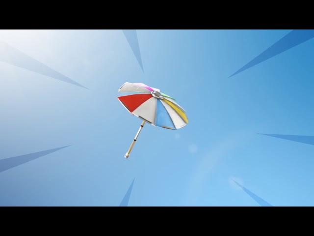 Umbrella fortnite, footage transition, fortnite style, green background, chromakey