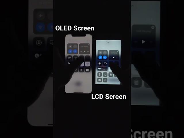 LCD screen vs. OLED screen - Tell what screen your iPhone is #shorts