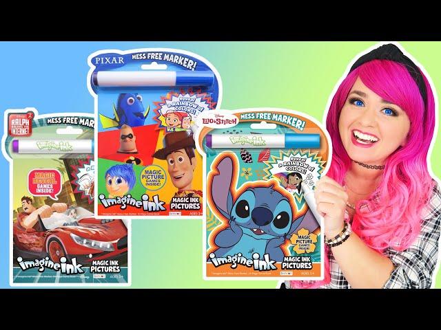 Coloring Disney Pixar, Lilo & Stitch, Wreck-it Ralph Imagine Ink Coloring Books | Magic Ink Coloring