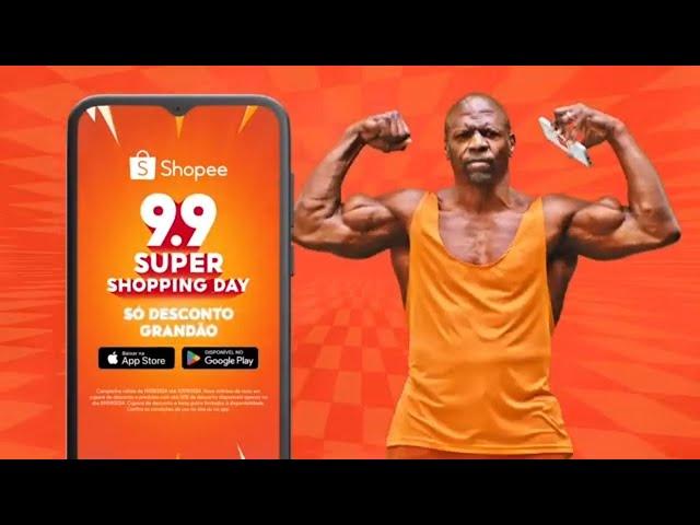 Shopee Terry  Crews 9.9 Super Shopping Day Só Desconto Grandão Comercial Anuncio Propaganda 2024