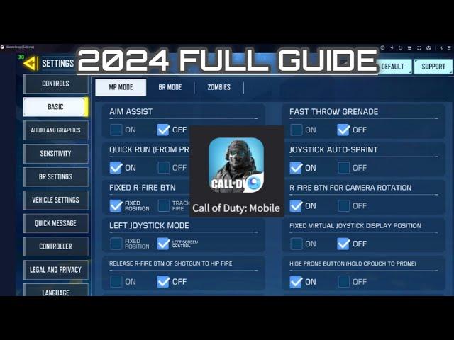 Someshyguy's 2024 Gameloop/CODM FULL Settings Guide