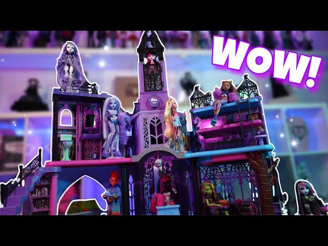 MONSTER HIGH HAUNTED HIGH SCHOOL DOLL HOUSE UNBOXING!