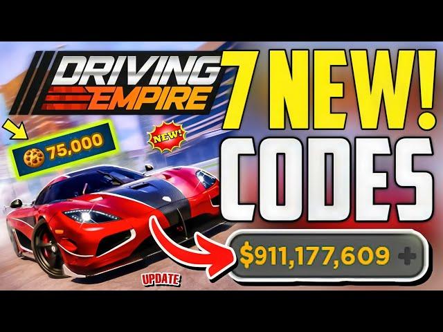 ️NEW YEAR!CODES️DRIVING EMPIRE ROBLOX REDEEM CODES 2025-DRIVING EMPIRE CODES