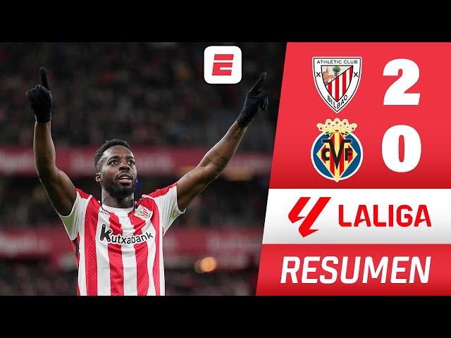 ATHLETIC CLUB venció 2-0 al VILLARREAL y está CERCA de REAL MADRID y BARCELONA | RESUMEN | La Liga