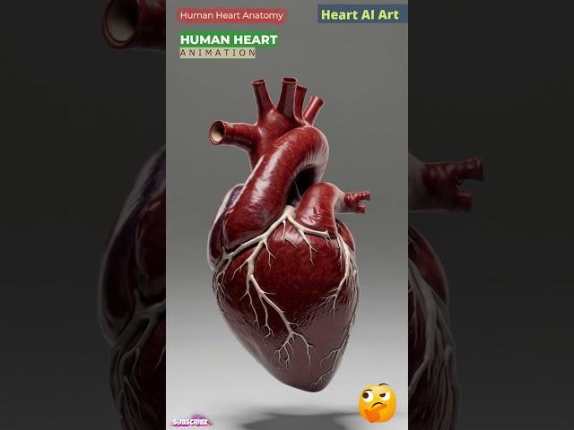 Human Heart Animation | Cardiac Anatomy | Heart AI Art | 87