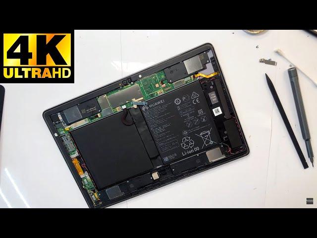 Huawei MediaPad M5 Lite 10" - Disassembly, Sizing Screen / Разборка, Проклейка Экрана