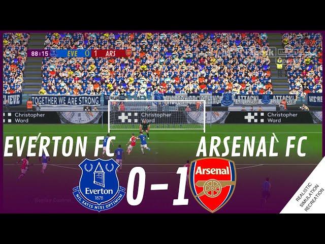 EVERTON vs. ARSENAL [0-1] MATCH HIGHLIGHTS • Video Game Simulation & Recreation