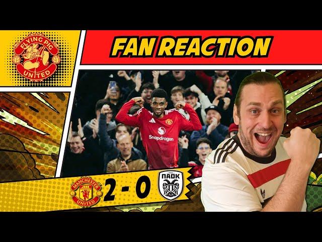 Amad Diallo GOALS Show! Man Utd 2-0 PAOK United Fan Reaction Europa League