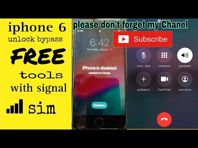 Iphone 6/6+ icloud bypass free ios 12.5.7 with signal sim working । How to bypass icloud iphone 6