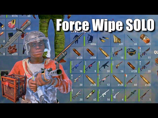 Surviving SOLO on Rustoria EU Long - Force Wipe Rust Movie!