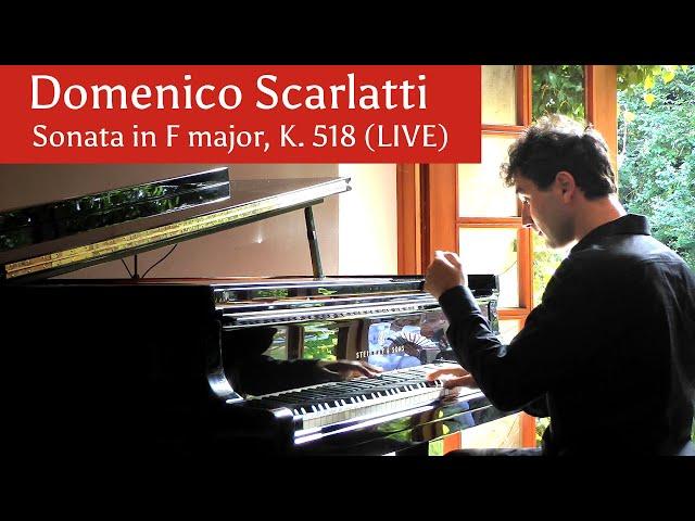 Domenico Scarlatti: Sonata in F major, K. 518 (Vadim Chaimovich | LIVE)