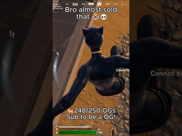 Bro almost sold that  #fortnite #gaming #shorts