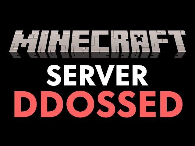 My Minecraft Server Got DDOSSED, This Is What Really Happened...