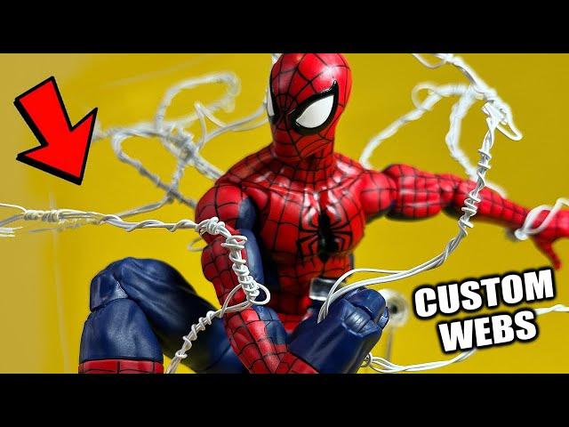 UPGRADE YOUR SPIDER-MAN FIGURES WITH THIS! Mcfarlane style spaghetti webbing accessory