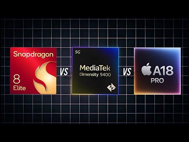 Snapdragon 8 Elite vs Mediatek Dimensity 9400 vs Apple A18 Pro | Fastest Smartphone Processor 