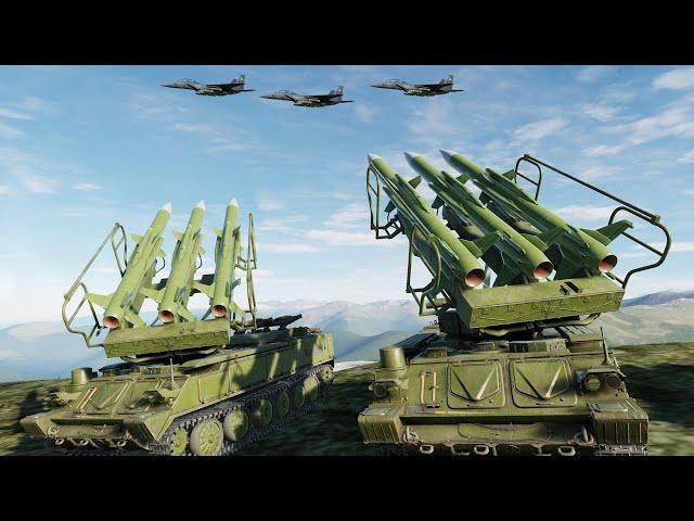 2K12 Kub Defend Bombing Plane Attacks - SA-6 Gainful - DCS WORLD