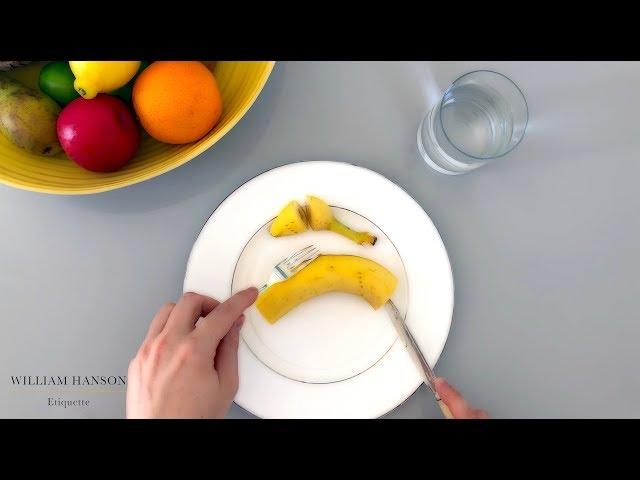 How to eat a banana formally