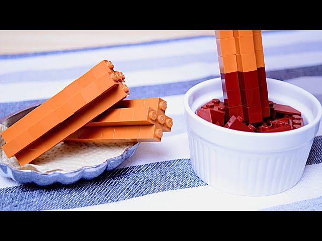 Lego Churros - Lego In Real Life 6 / Stop Motion Cooking & ASMR