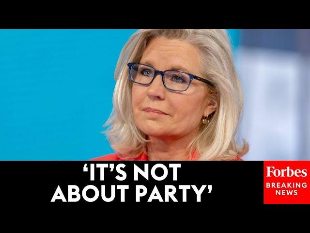 'It's About Right And Wrong': Liz Cheney Explains Why She Is Supporting Harris Over Trump