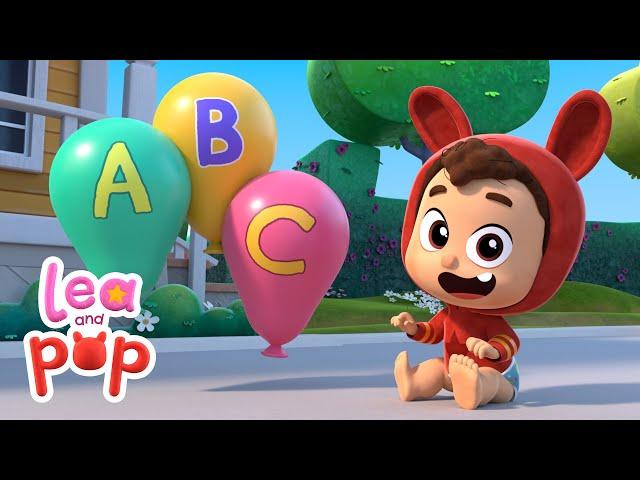  Learn the ABC Song  Baby Songs with Lea and Pop - Nursery Rhymes