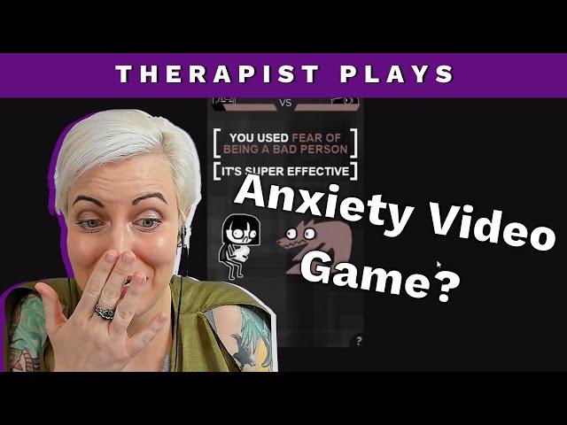 Therapist Plays Anxiety Visual Novel Video Game, Adventures with Anxiety