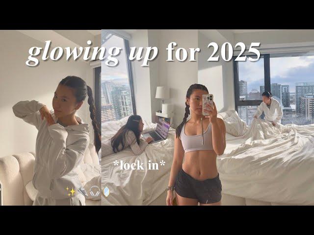 GLOWING UP FOR 2025! *physical & mental*  healthy habits, productive winter arc vlog